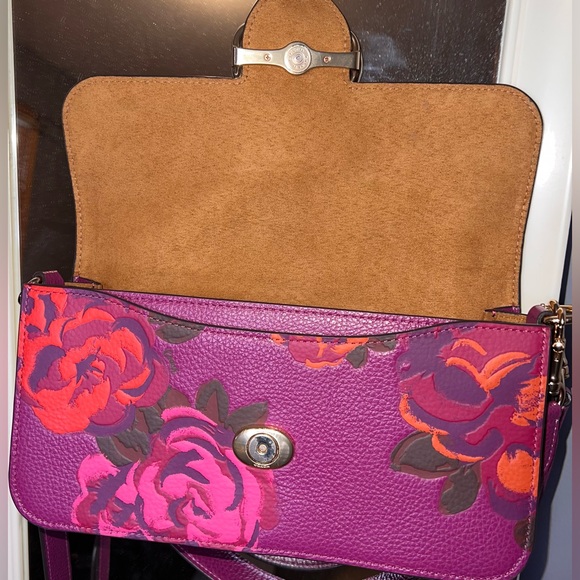 COACH Morgan Shoulder Bag With Jumbo Floral Print - Picture 7 of 12